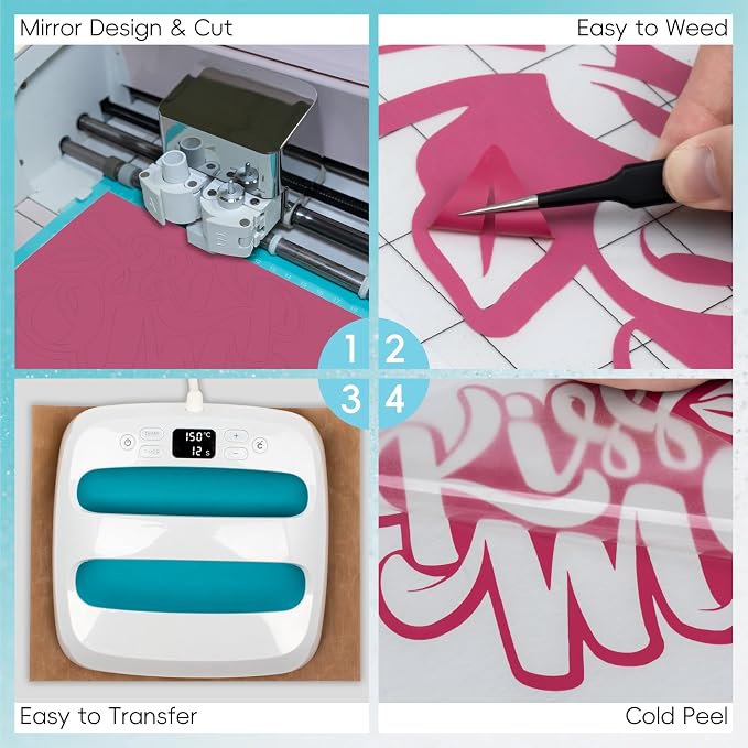 Aoder Fuchsia Red Heat Transfer Vinyl