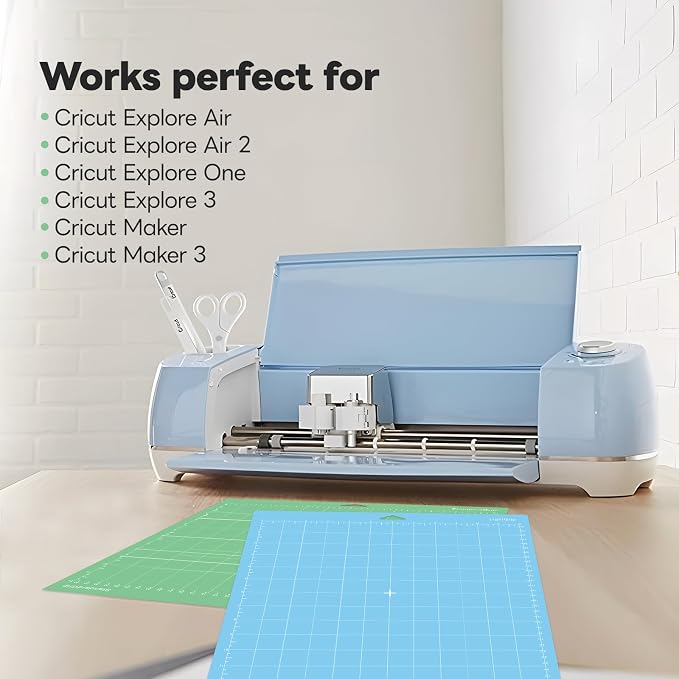 Cutting Mat for Cricut, 12x12 inch 4 Pack Variety Cutting Mats LightGrip