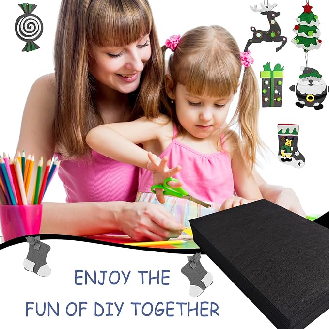 Jtnohx Stiff Felt Sheets, Craft Felt Square