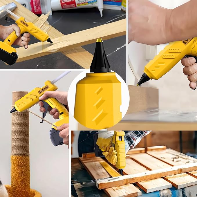 Cordless Hot Glue Gun for DeWalt 20V MAX Battery, High Temp Electric Power Glue