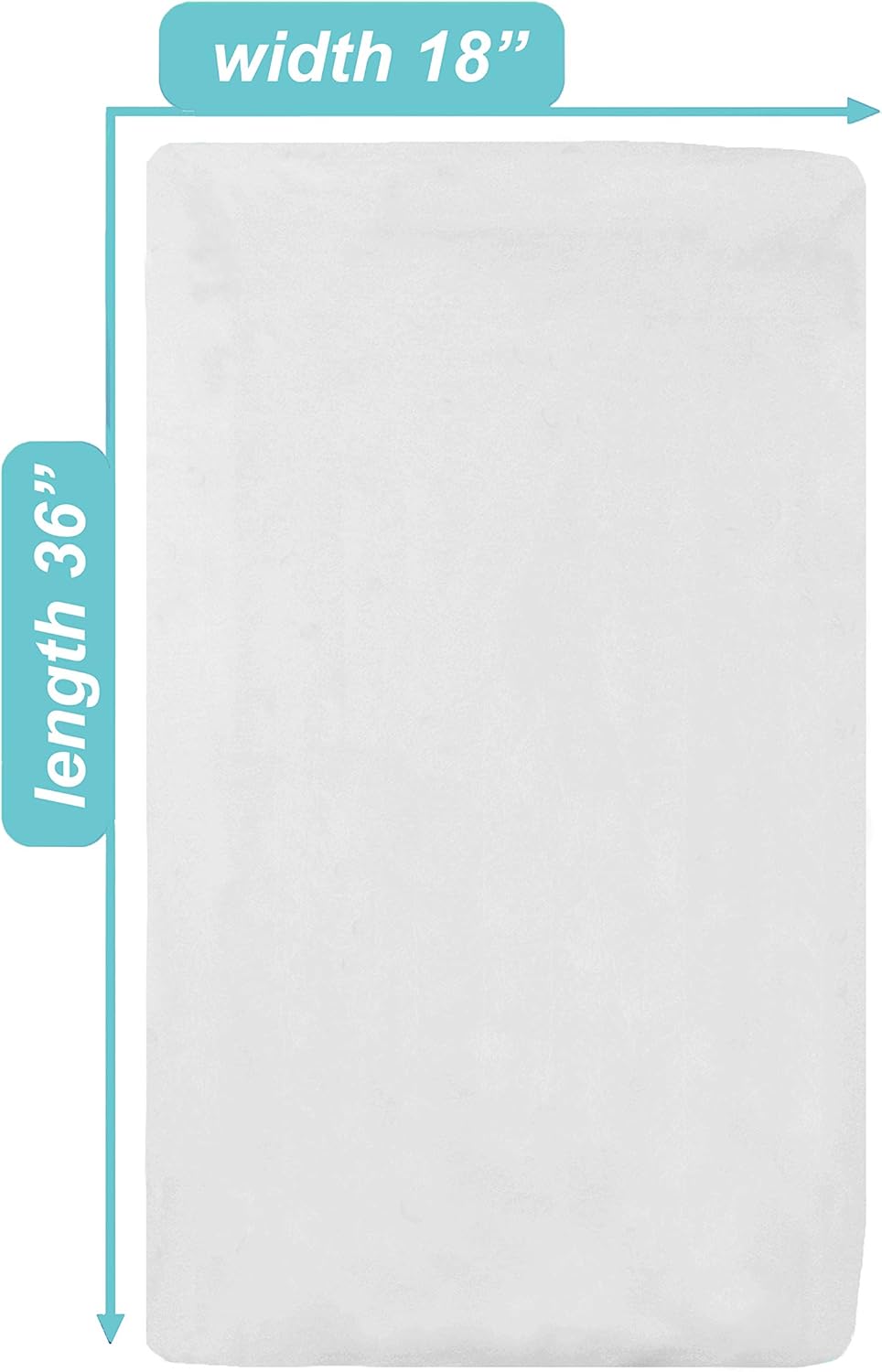 American Baby Company 100% Natural Cotton Fitted Cradle/Bassinet Sheet 36" x 18" - Soft, Breathable & Hypoallergenic Bed Sheet, White, Neutral for Boys & Girls (Pack of 2)