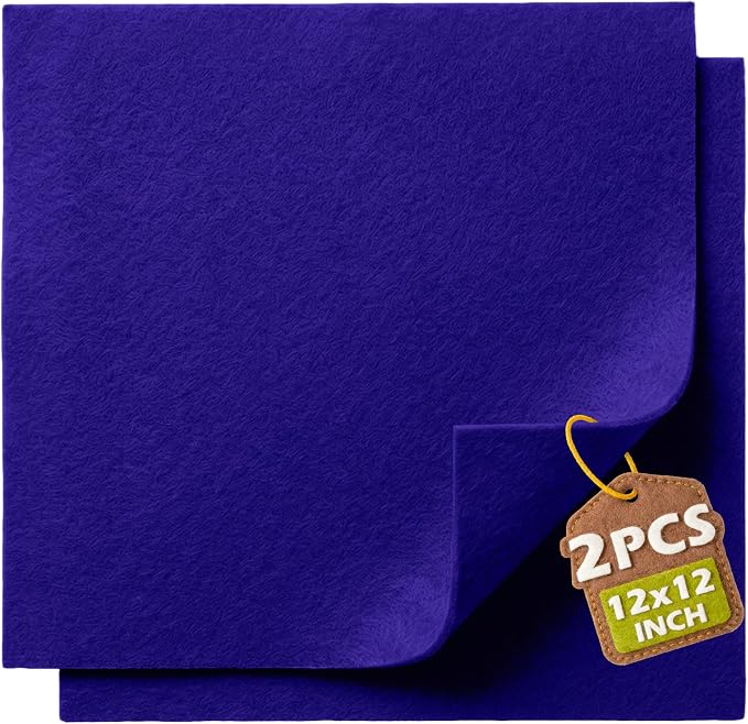 Royal Blue Soft Felt Sheets for Crafts, 1.6mm Thick, Handmade Crafts, DIY