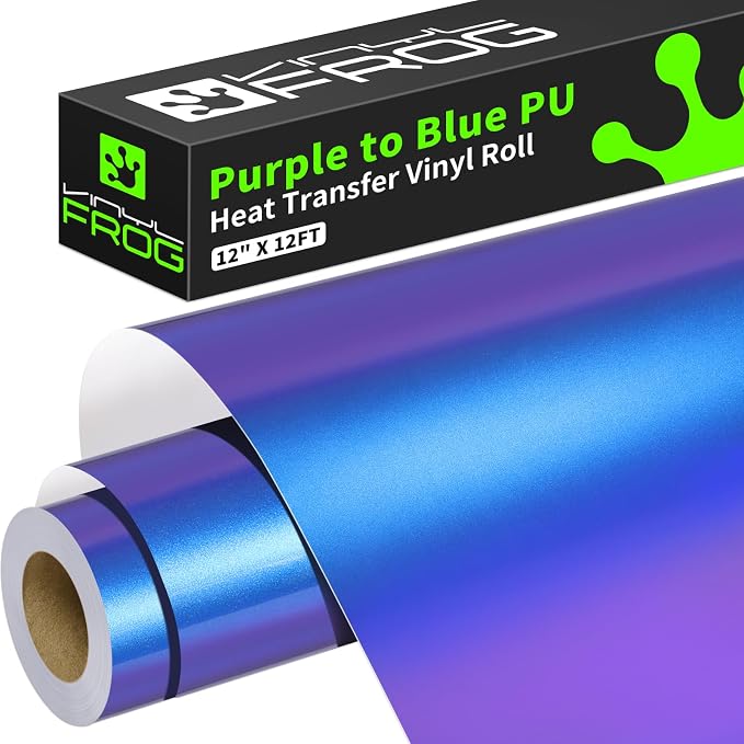 VINYL FROG Chameleon Heat Transfer Vinyl Roll 12" x12ft Gradient HTV Vinyl |