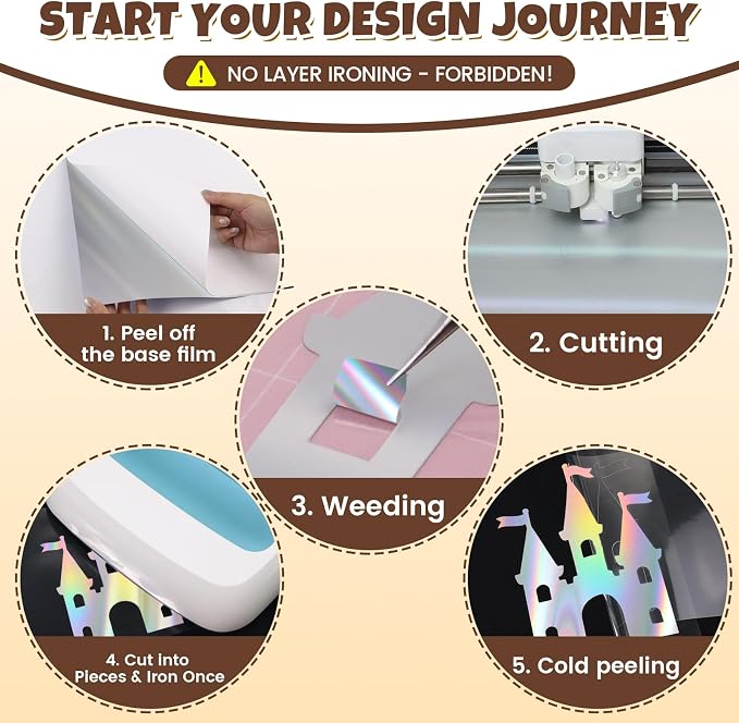 Holographic HTV Heat Transfer Vinyl Roll