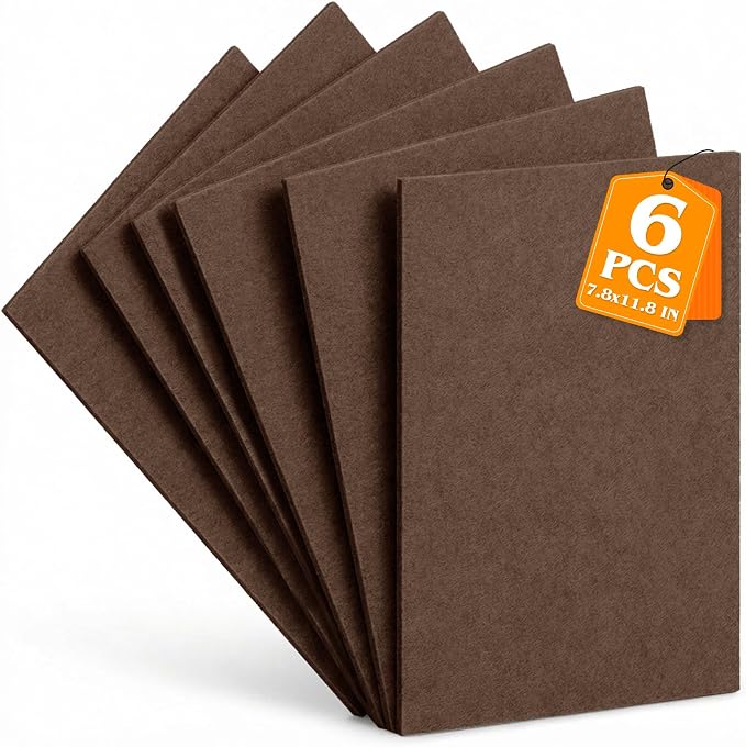 Brown Stiff Felt Sheets 2mm Thick