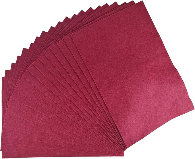 Jtnohx Color Felt, Soft Felt Sheets, 1.4mm Thick 8"x12" Handicraft Felt Fabrics