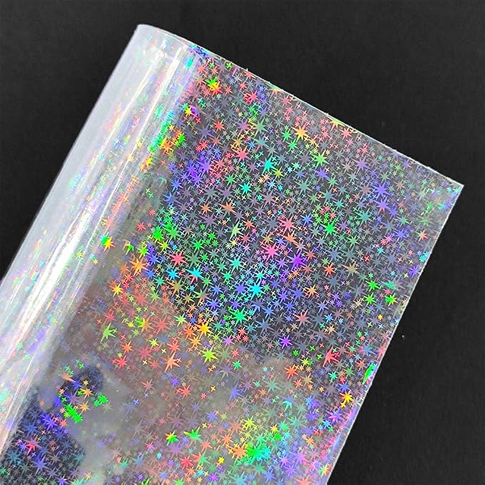 Iridescent Clear Film Laser Mirror Rainbow Transparent PVC Waterproof Vinyl