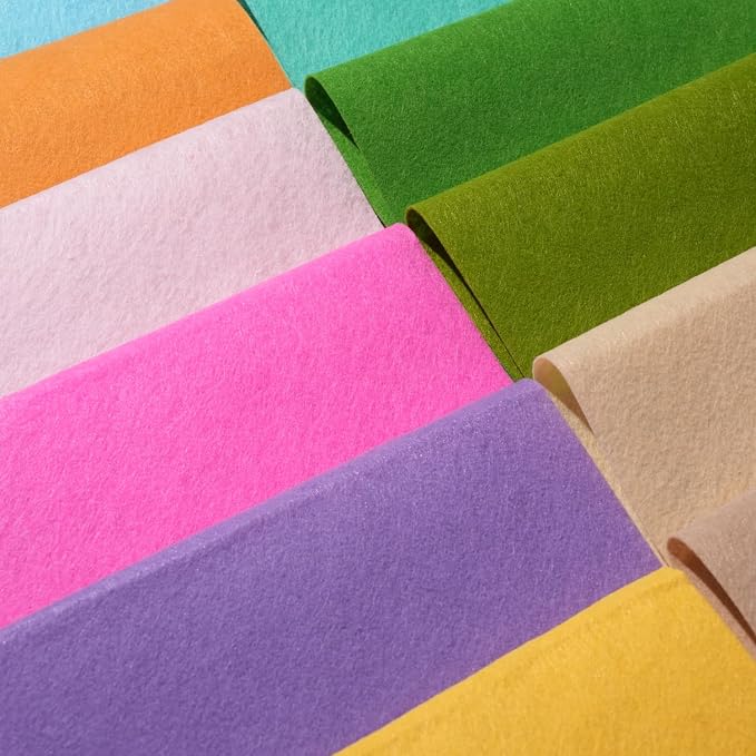 Phantomon 8" x 35" Felt Fabric Sheets, 1mm Sturdy Nonwoven Felt Rolls, Large