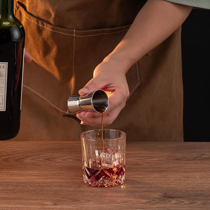 Briout Jigger for Bartending, Flat Edge