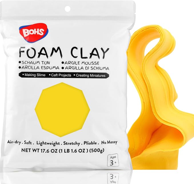 BOHS Yellow Modeling Foam Clay