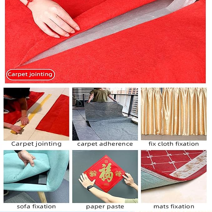 Qujianwei Carpet Tape Double Sided, Rug Tape