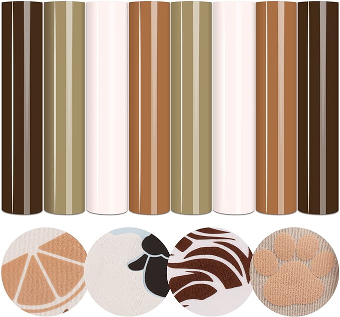 Tintnut Skin Tone Puff Heat Transfer Vinyl, easy cut & weed, stretch washable