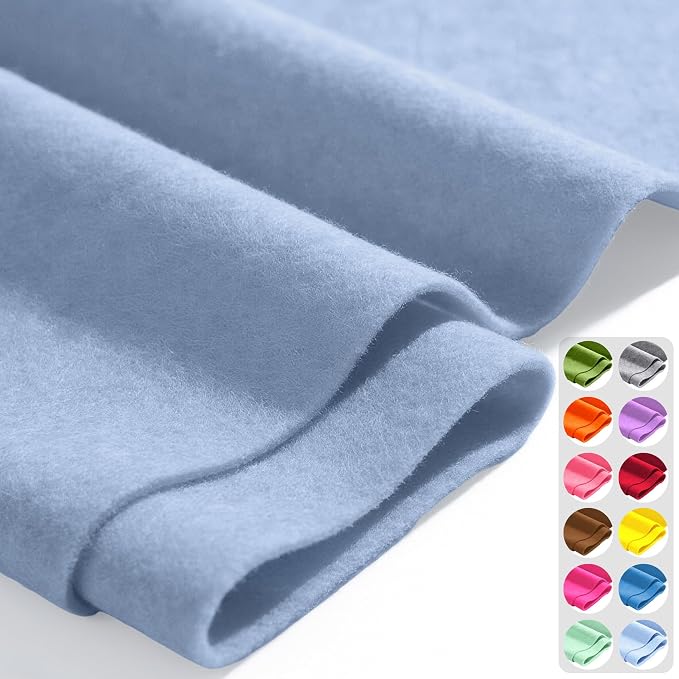 Muted Blue 36" X 36" Felt Fabric Sheet