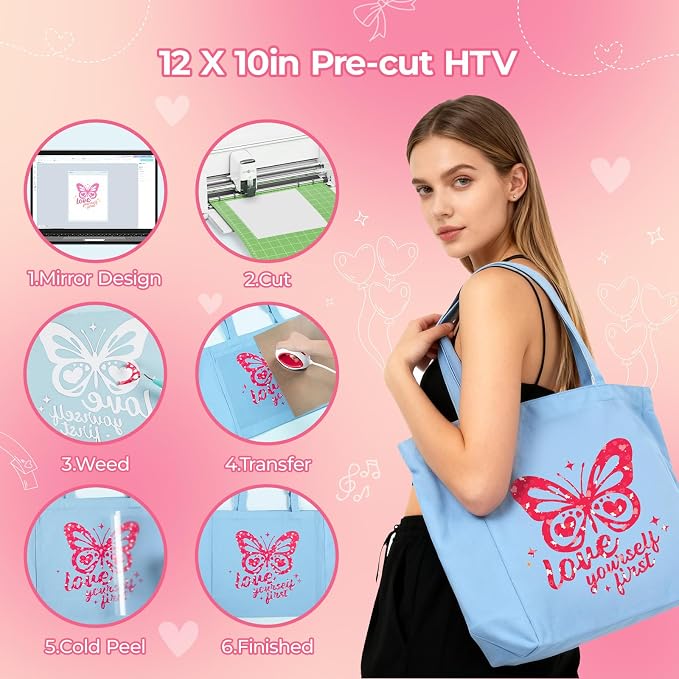 HTVRONT Valentine's Day Heat Transfer Vinyl