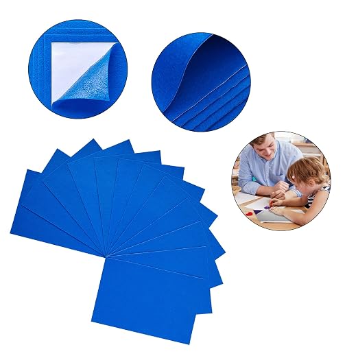 Jtnohx Self Adhesive Felt Sheets, 12 Pieces Felt Fabric