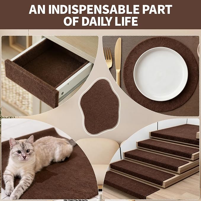 Chocolate Brown Fabric Sheet 108" X 36", 1.4mm Thick Large Soft Durable
