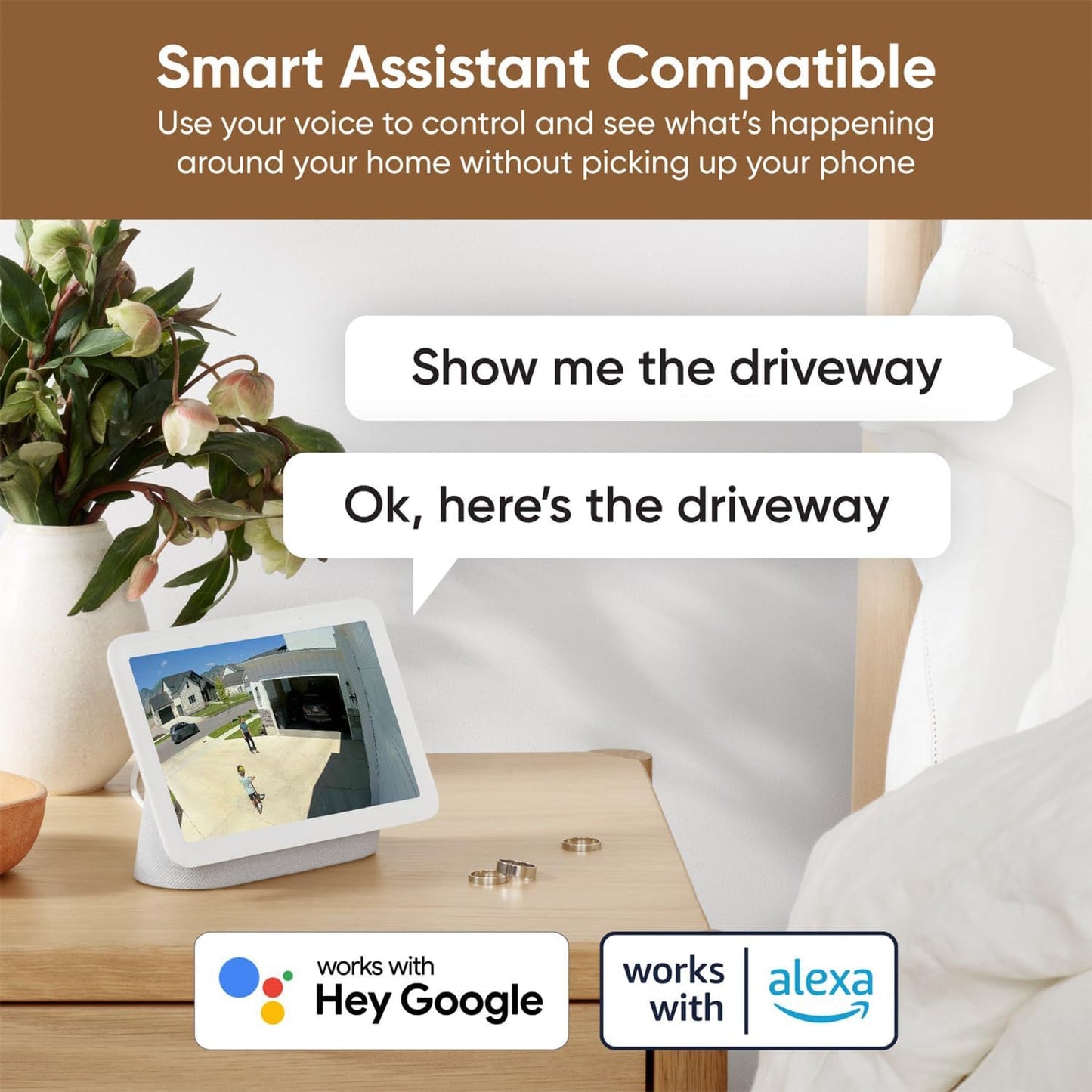 WYZE Cam v3, 1080P HD WiFi Wired Indoor/Outdoor Home Security Camera, Pet/Baby Monitor, Color Night Vision, 2-Way Audio, MicroSD Card Slot, Compatible with Alexa & Google - White
