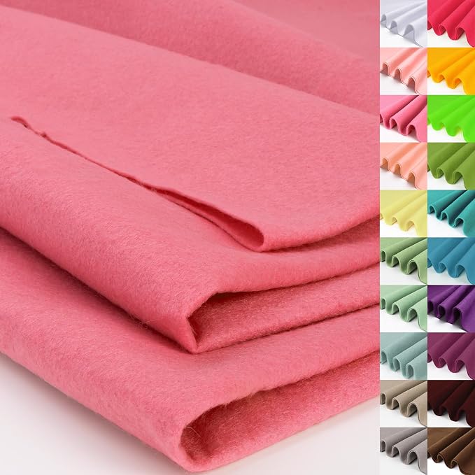 XSEINO Soft Felt Fabric, Large Single Piece, 36x108 Inch, 1.4mm Thick Bright