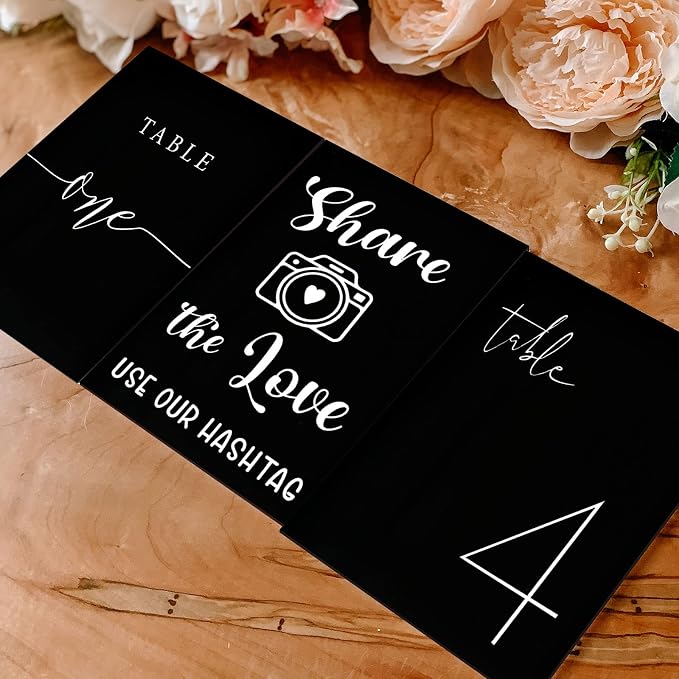10 Pack Black Acrylic Sign Blanks