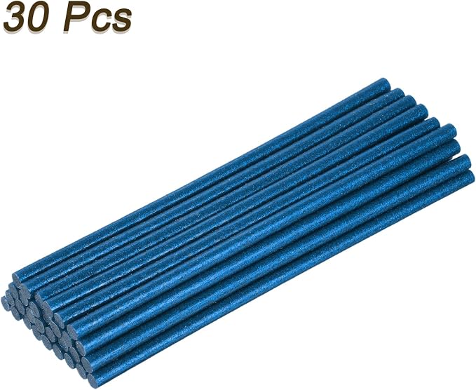 uxcell 30pcs Full Size Hot Glue Gun Sticks 8-inch x 0.27-inch High Sticky Small