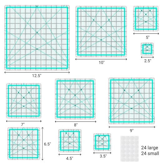 10 Quilting Rulers | Square Rulers, Quilting Squares, Square Quilting Rulers