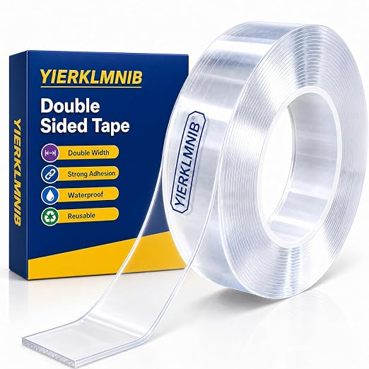 Double Sided Tape Heavy Duty, Nano Clear Mounting Tape, Picture Hanging Poster