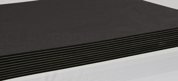 CleverDelights 8" x 12" Black Foam Sheets