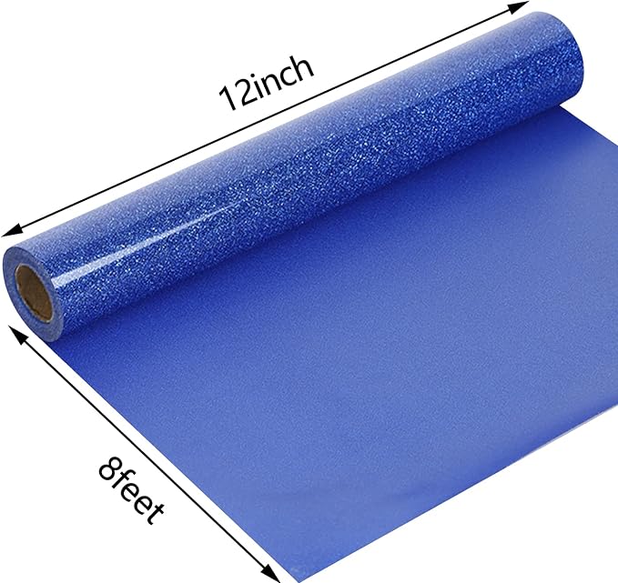 guangyintong Glitter Blue Heat Transfer Vinyl HTV Rolls