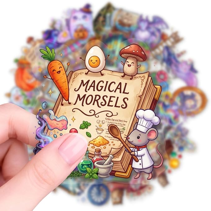 50 PCS PET Magic Witch Aesthetic Stickers