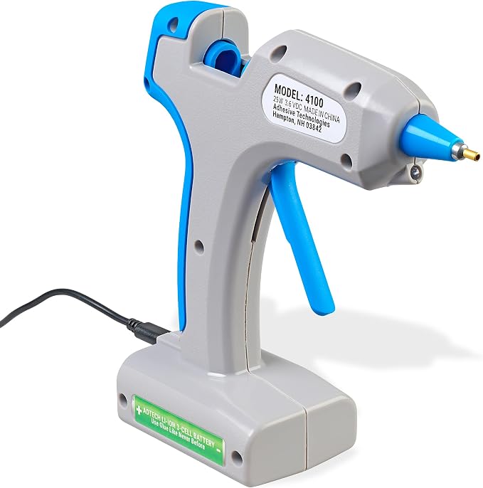 AdTech Freedom Cordless Hot Glue Gun – Rechargeable 25W Glue Gun