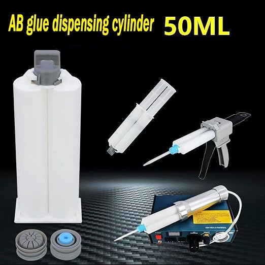 2 epoxy Resin Gun Barrels, 8 nozzles of 3 Different Specifications,
