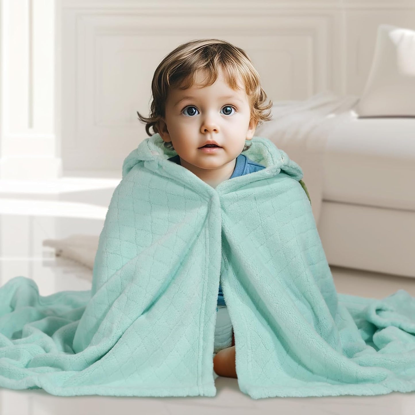 Toddler Towels with Hood for 0-5 Years, 2-Pack Toddler Bath Towel 50"x32" Large Size Baby Bath Towel for Girl Boy, Soft Absorbent Kids Towels with Animal Hooded, Baby Bath & Hooded