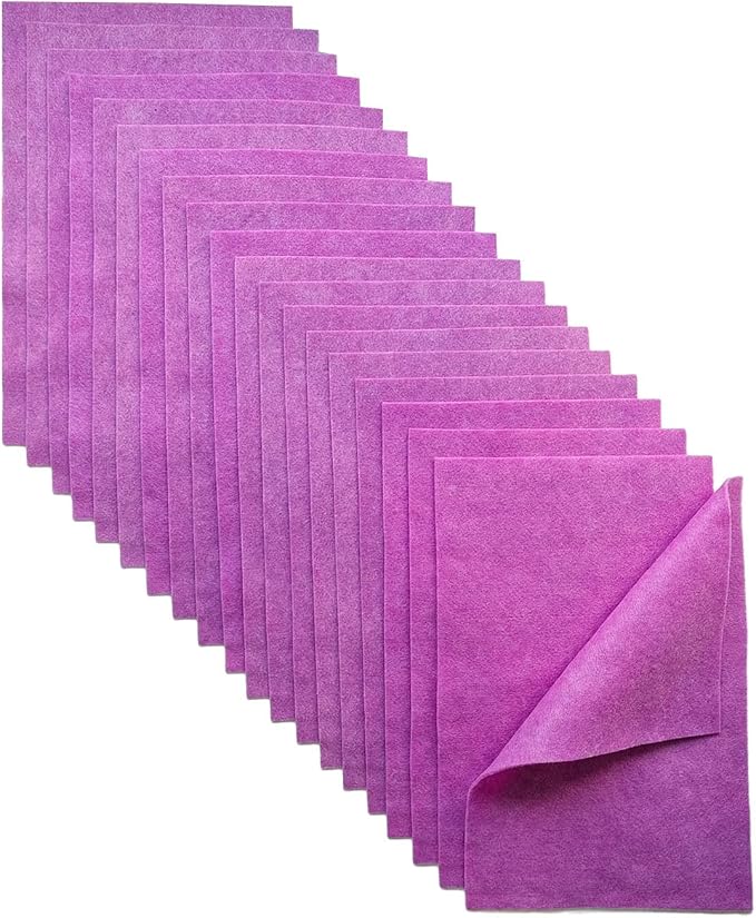 Jtnohx Color Felt, Soft Felt Sheets, 1.4mm Thick 8"x12" Handicraft Felt Fabrics