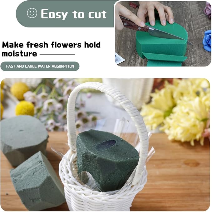 SupKing 8 Pcs Round Floral Foam 4.5"