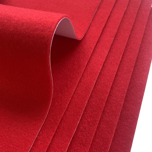 Jtnohx Self Adhesive Felt Sheets, 12 Pieces Felt Fabric