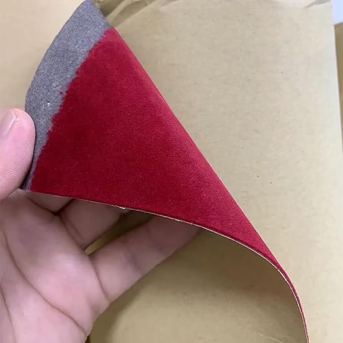 Self Adhesive Sheets Peel and Stick Velvet Flock Soft Velvet Drawer Liner DIY
