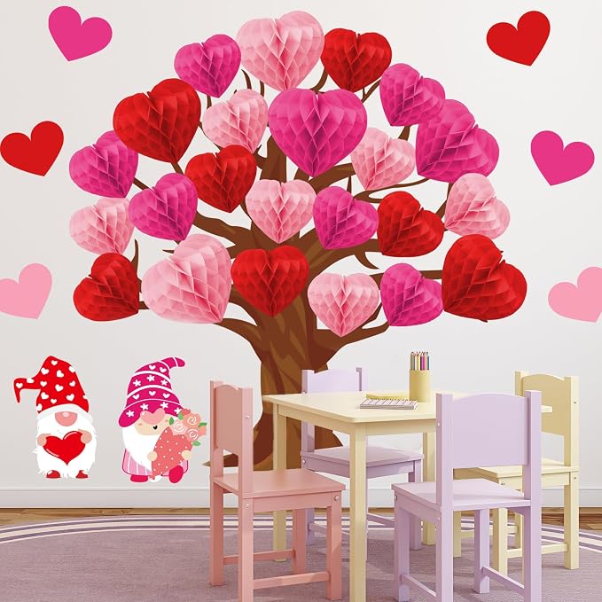 JarThenaAMCS 50Pcs Valentine's Day Bulletin Board Set Classroom Decoration 3
