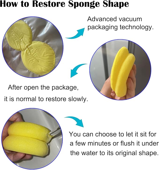 WAFJAMF 4 Pcs Round Painting Sponge 2.96 Inch Craft Clay Yellow | Pottery