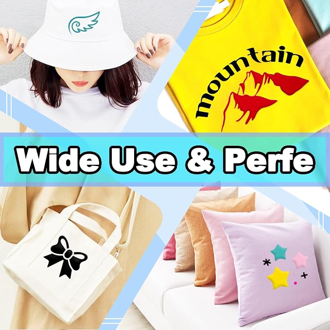 3D Puff Heat Transfer Vinyl, 3D Raised Texture Vinyl