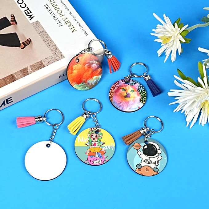 HTVRONT Sublimation Keychain Blanks