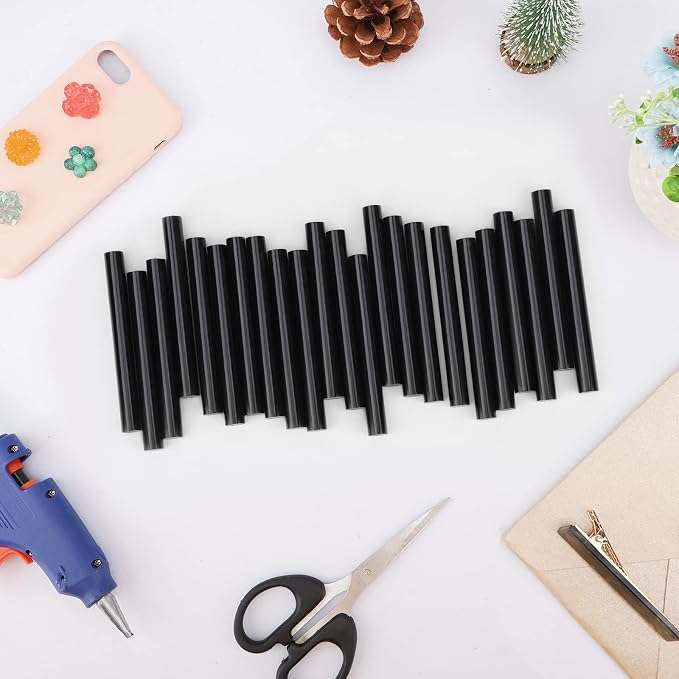 48 Pack Black Glue Sticks, Fix & Repairs
