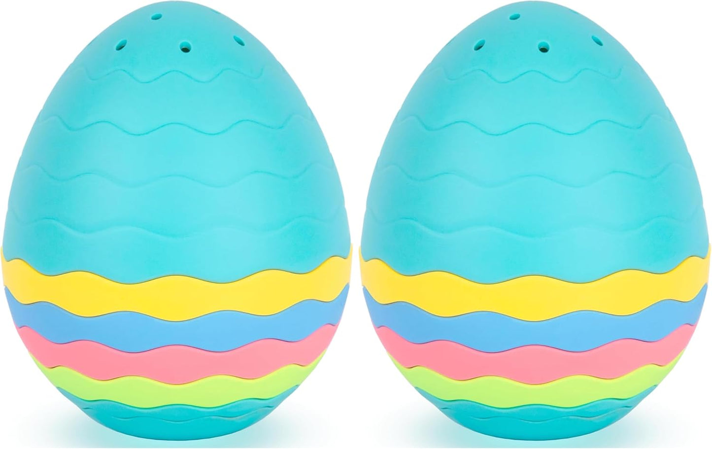 ArtCreativity Stacking Bath Toy for Toddlers – 7-Piece Nesting Mold Free Bath Toy with Drainage Holes – Fun Baby Bathtub Toy – Pastel Color Sensory Toy (Pack of 2)