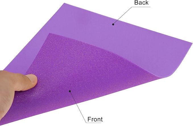uxcell Purple Shiny EVA Foam Sheets 11 x 8 Inch 2mm Thick