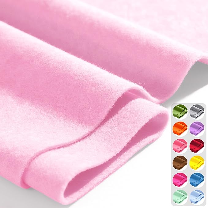 Soft Pink 36" X 36" Felt Fabric Sheet