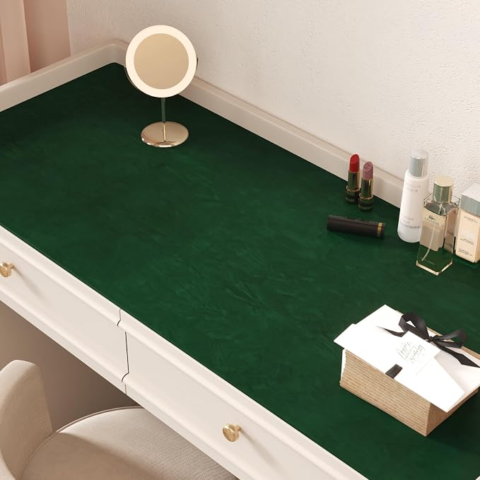 CHIHUT 12''x100'' Green Self Adhesive Velvet Flocking Liner Sheet Soft Felt