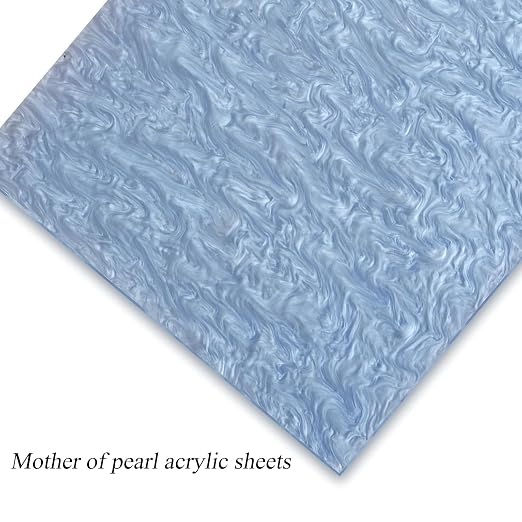 TOEPODO Pearlescent Ripple Cast Acrylic Sheets 1/8inch Thick Marble Acrylic
