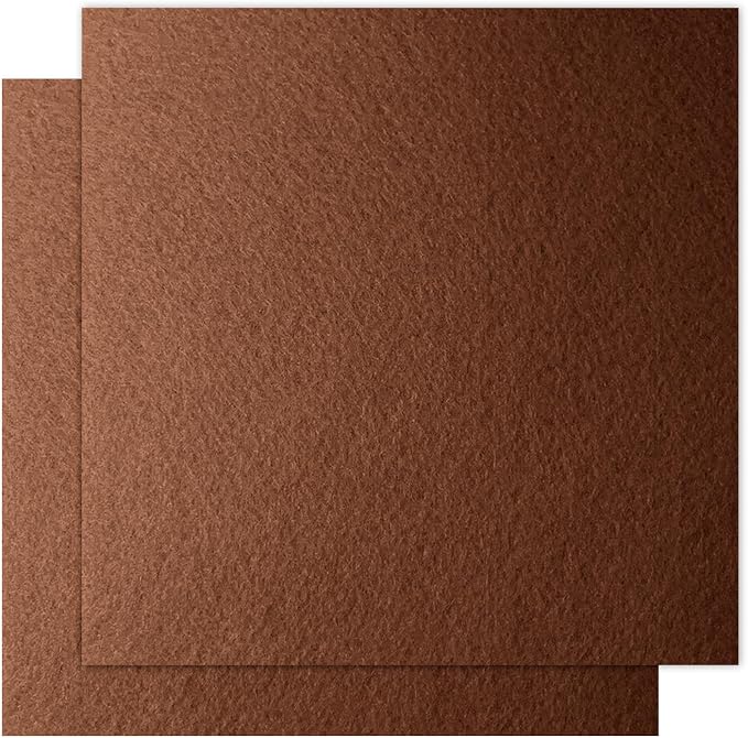12" x 12" Felt Fabric Sheets for Crafts, Squares Felt Fabric Sheets, 1mm Thick