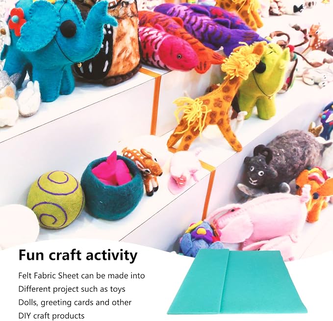 Jtnohx Craft Felt, 1 Square Yard Felt Fabric, 1.4mm Thickness Soft Flexible