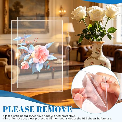 TKOnline 30 PCS Plexiglass Sheets, Invitations, Poster Frames Plastic Board