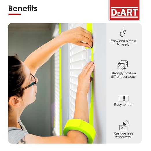 DEART Colored Masking Painters Labeling Tape Masking Tape 1 inch Color Painter